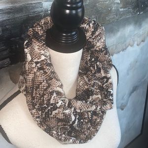 Snakeprint Infinity Scarf